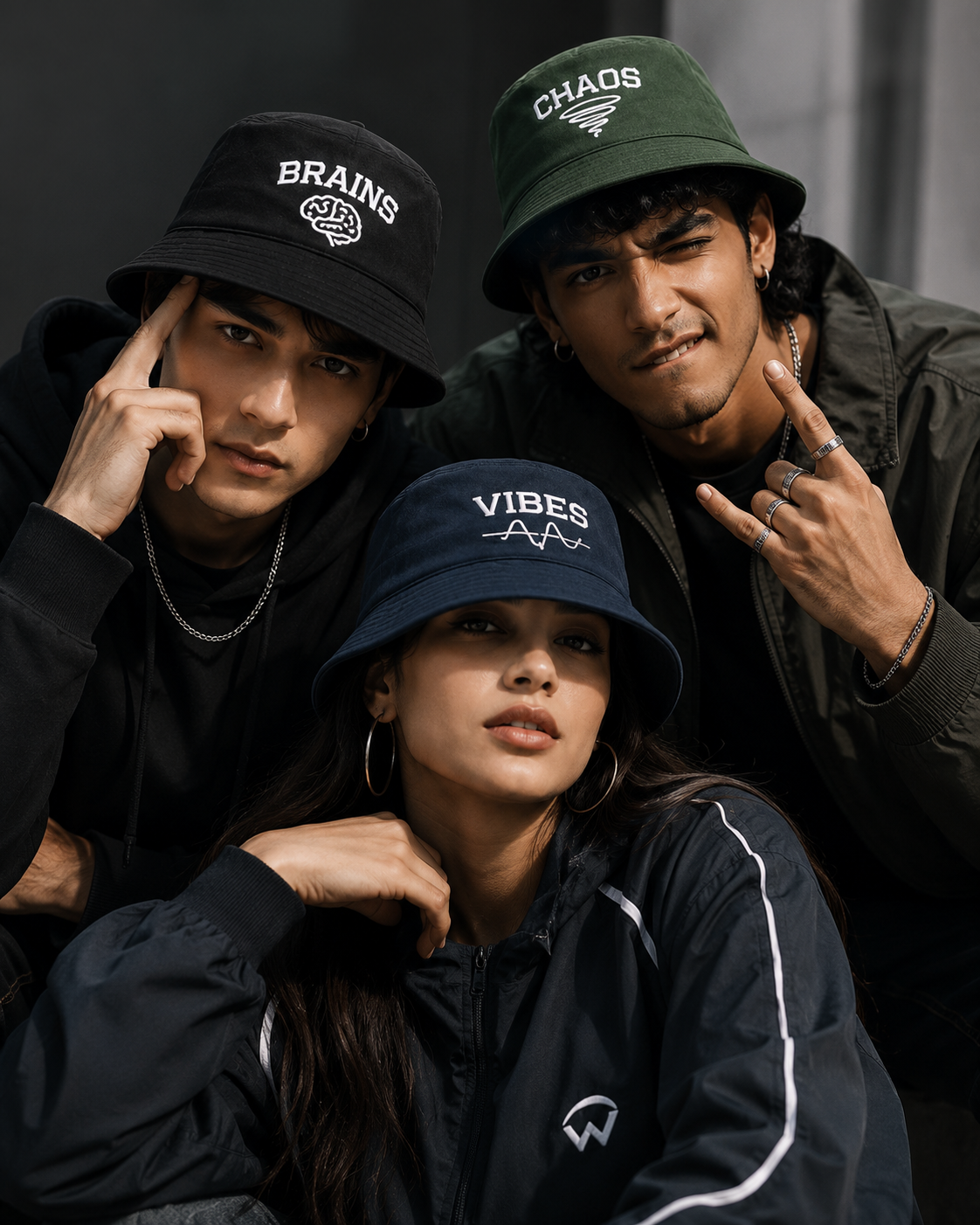 Wearing a CROWNMODE cap