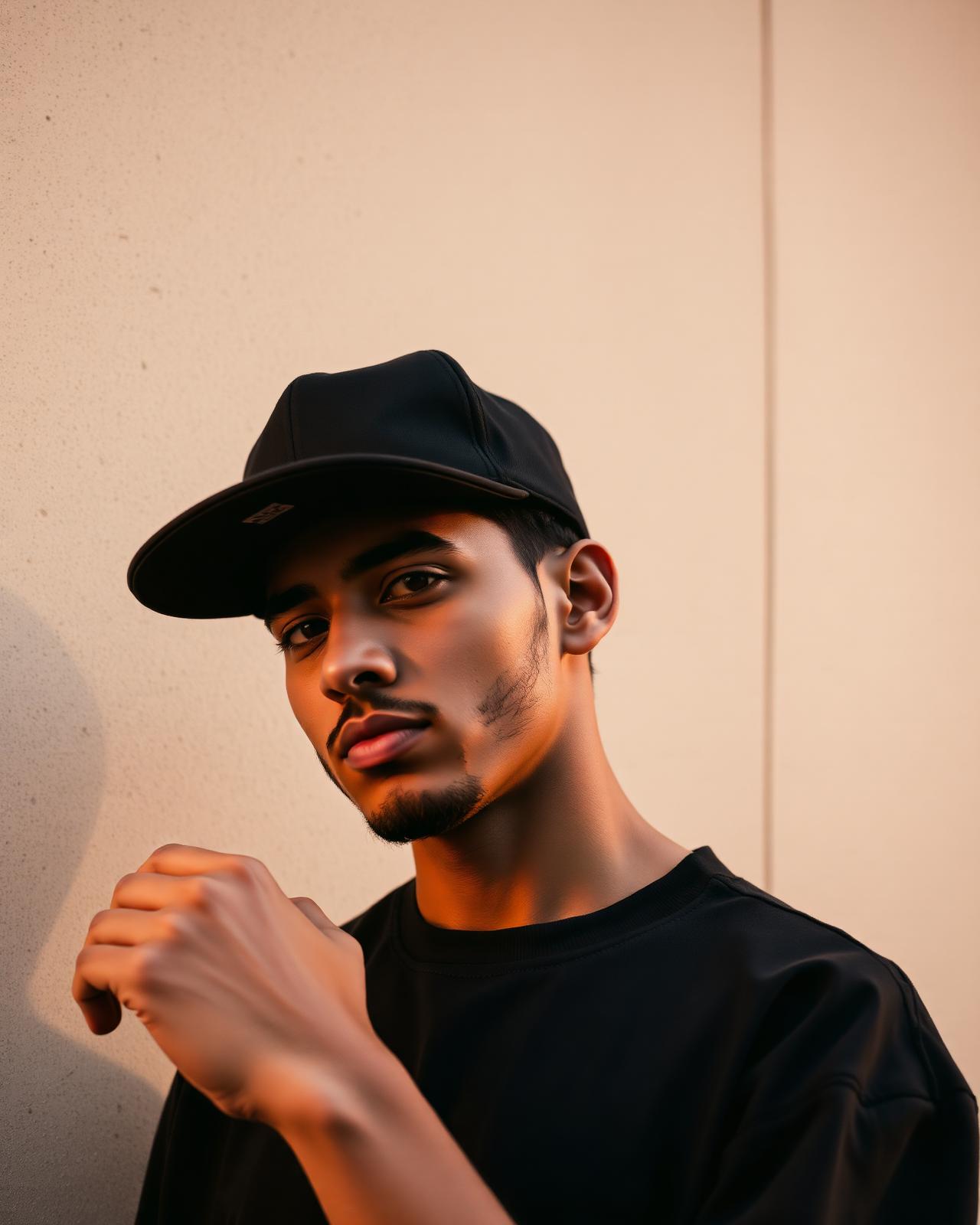 Wearing a CROWNMODE cap